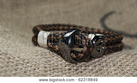 leather men bracelet