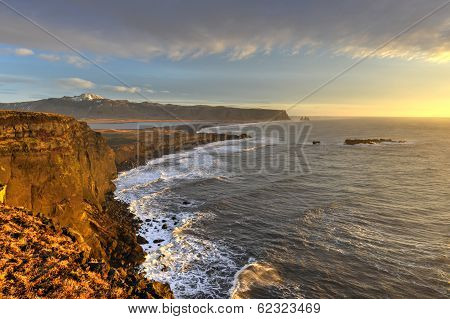 Dyrholaey View Unto Reynisfjara, Iceland