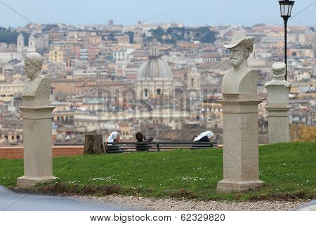 Janiculum Hill In Rome