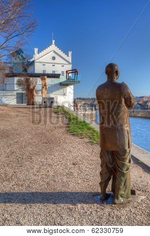 Museum Kampa On The Vltava River Banks.