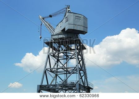 Dockside crane in Red Hook section of Brooklyn