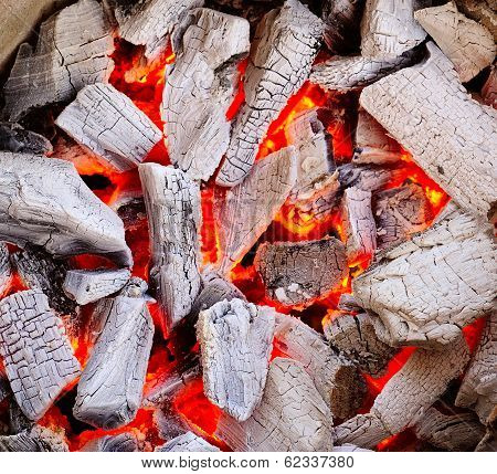 Burning Charcoal