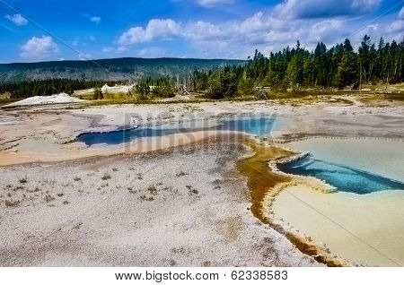 Doublet Pool At Yellowstone National Park