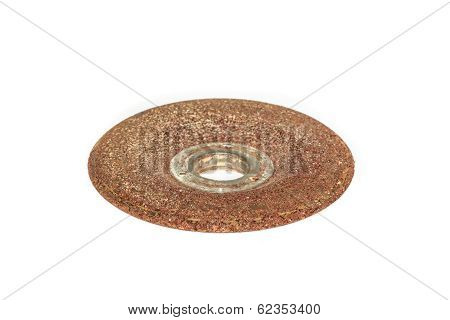 Abrasive Disk For Grinder Isolated On White
