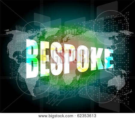 Business Concept, Bespoke Digital Touch Screen Interface