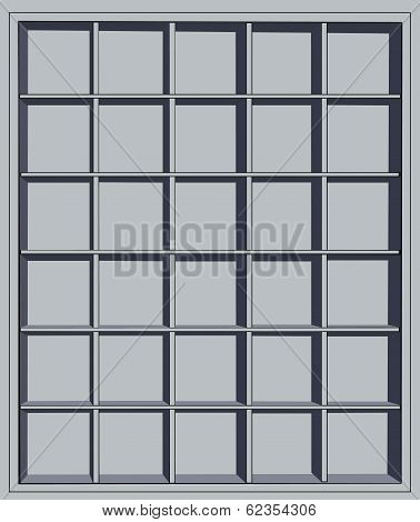 empty shelves