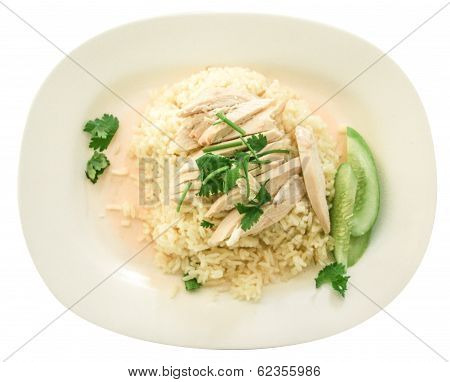 rice steamed with chicken soup