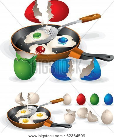 Easter Fried Eggs