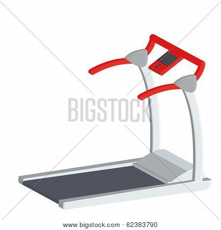 Vector treadmill Illustration Isolated On White Background