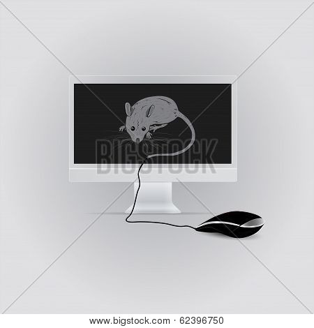 Printmouse and monitor