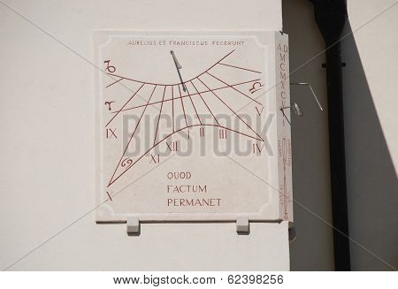 Sundial On Saint Agnes Church