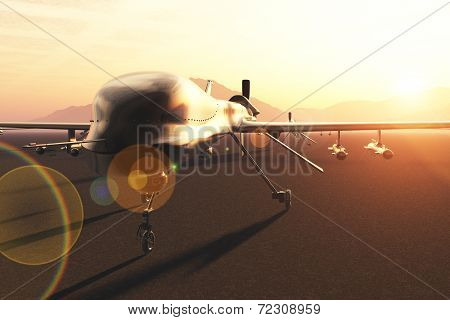 Military Predator Type Drones Base