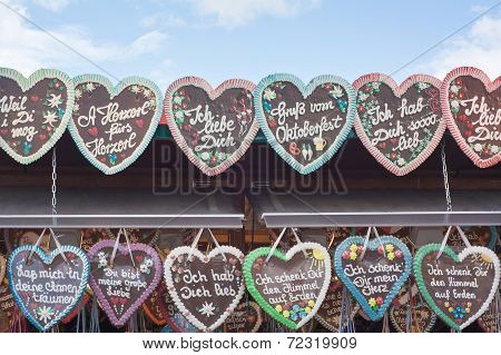 Gingerbread Hearts At Octoberfest