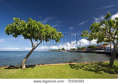 View of Lahaina's Front street, Maui, Hawaii