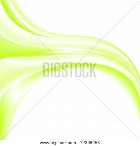 Abstract color wave design element