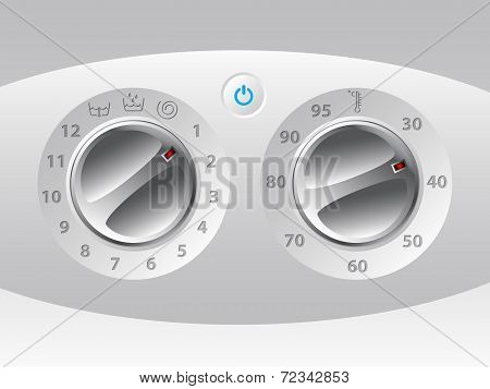 Manual Wash Machine Control Deck