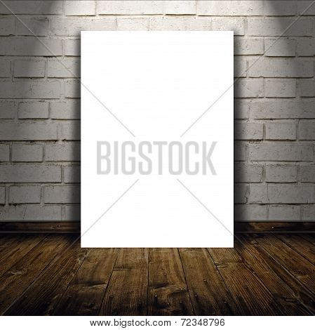 Blank Poster As Copy Space Template For Your Design