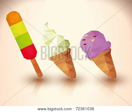 Dessert Set Triangular Style