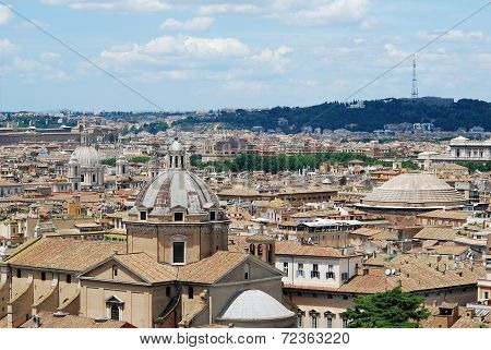 Rome Aerial View From Vittorio Emanuele Monument
