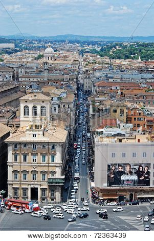 Rome Aerial View From Vittorio Emanuele Monument