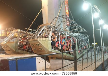 People in Pendulum ride