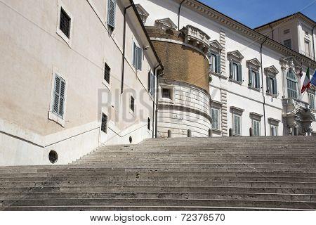 Rome, The Quirinal Palace, The Official Residence Of The Presidents Of The Italian Republic