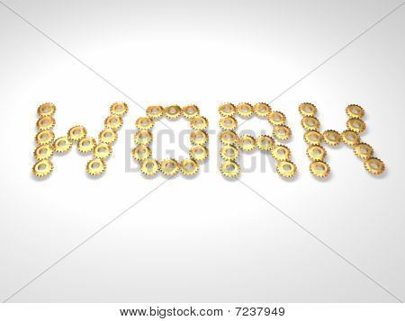 trabajo de palabra de oro