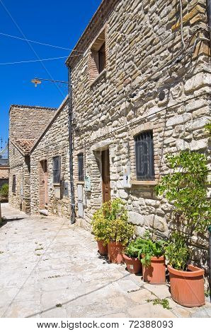 Alleyway. Guardia Perticara. Basilicata. Italy.