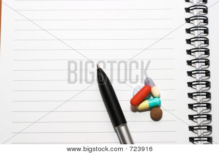 Editor, einen Stift, Pillen