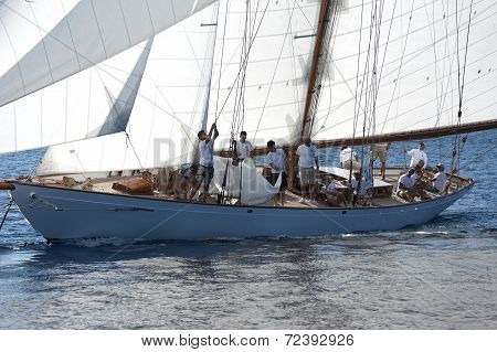Ancient Sailing Boat  Classic Yachts Challenge On Sept 10-14 2014 Im