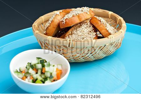 Thai Shrimp Sesame Toasts