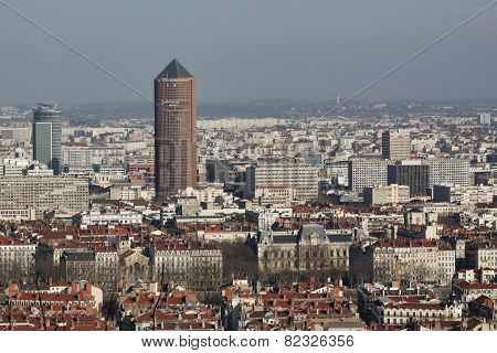 View of Lyon from the basilica of Fourviere