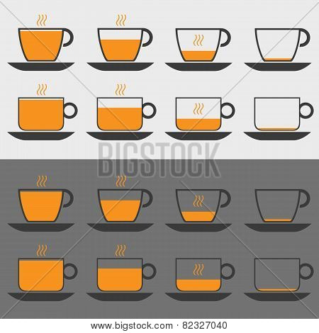 Coffee icon set
