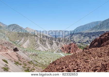 Los Colorados In Purmamarca, Jujuy, Argentina.