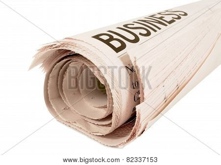 Rolled Newspaper
