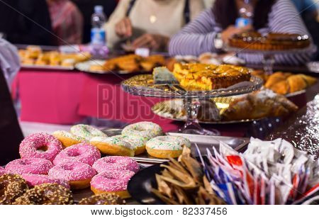 Pastry In The Counter Bar