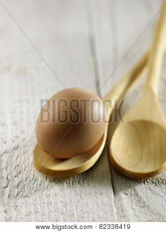brown eff on the wooden table