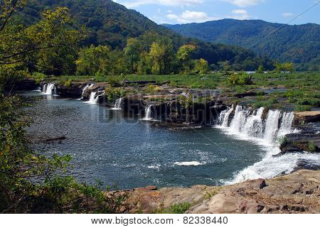 Horseshoe Shaped Water Falls