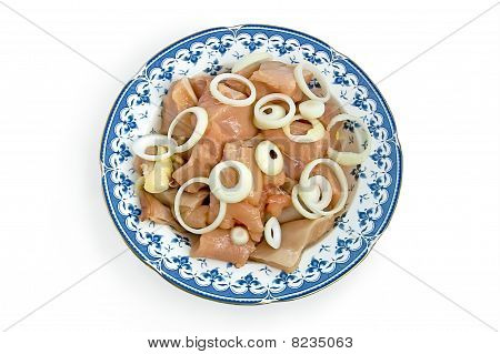 Huhn mit Zwiebeln