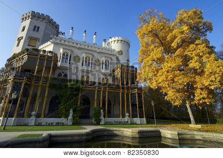 castle neogothic Hluboka nad Vltavou. Built in the thirteenth century and has undergone several renovations until now look like it is one of the most visited castles in the Czech Republic.