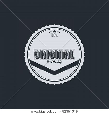 original badge label