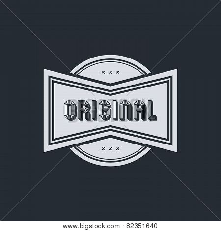 original badge label