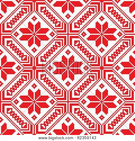 Belorussian Ethnic Ornament, Seamless Pattern. Vector Illustration