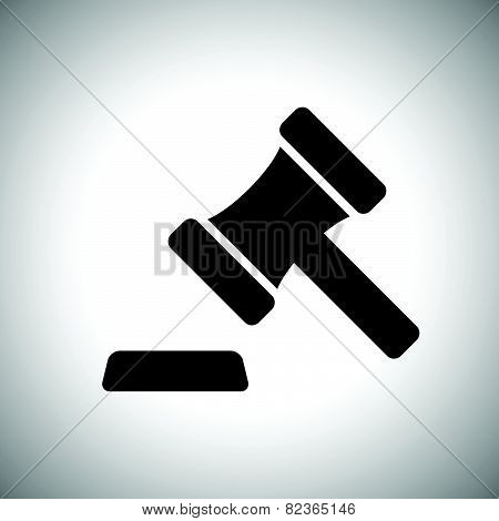 Judge Or Auction Hammer Icon