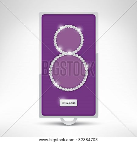 Diamond necklace in a bank deposit box