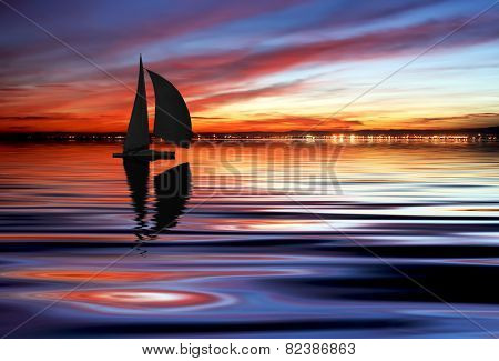 on the ocean color