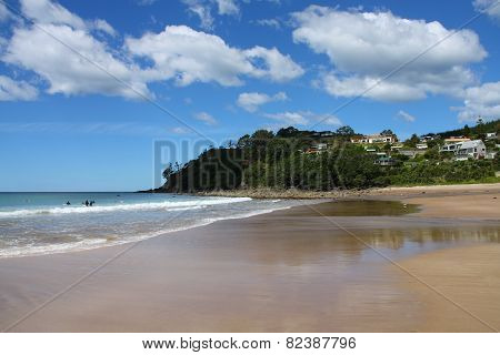 Beach In New Zealand