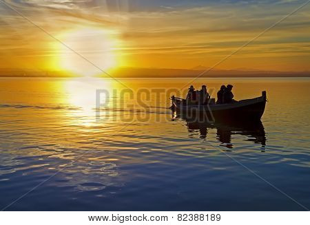 tourists at sea