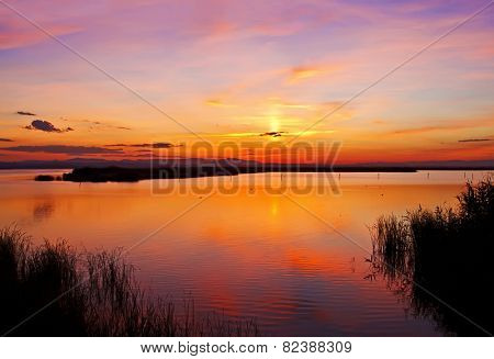 red sunset