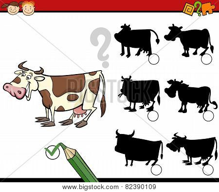 Education Shadows Game Cartoon